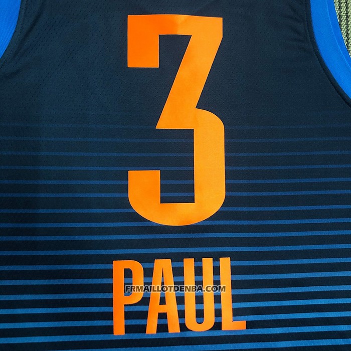 Maillot Oklahoma City Thunder Chris Paul NO 3 Statement Bleu